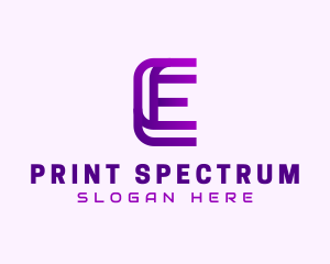 Modern Technology Letter E  logo design