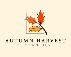 Autumn Season Leaves logo