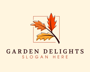 Autumn Season Leaves logo design