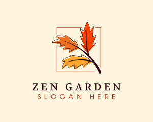 Autumn Season Leaves logo design