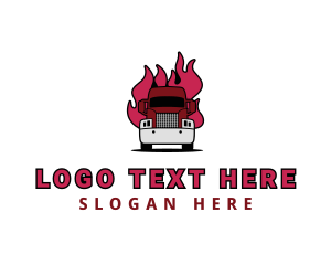 Blazing Freight Truck logo