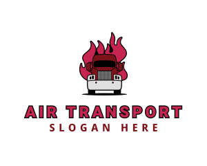 Blazing Freight Truck logo design