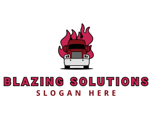 Blazing Freight Truck logo