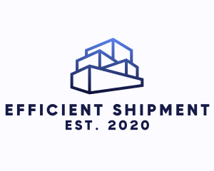 Imported Cargo Container Shipping logo design