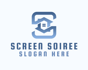 Home Real Estate Letter S logo design