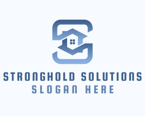 Home Real Estate Letter S logo design