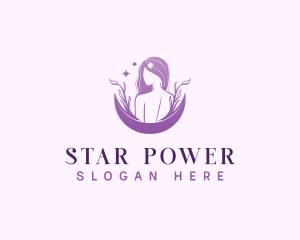 Waxing Spa Woman logo design