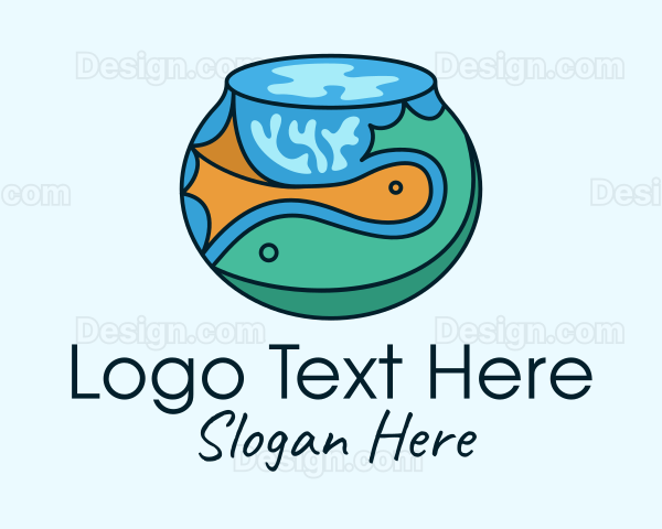 Pet Fish Bowl Logo