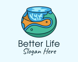 Pet Fish Bowl logo design