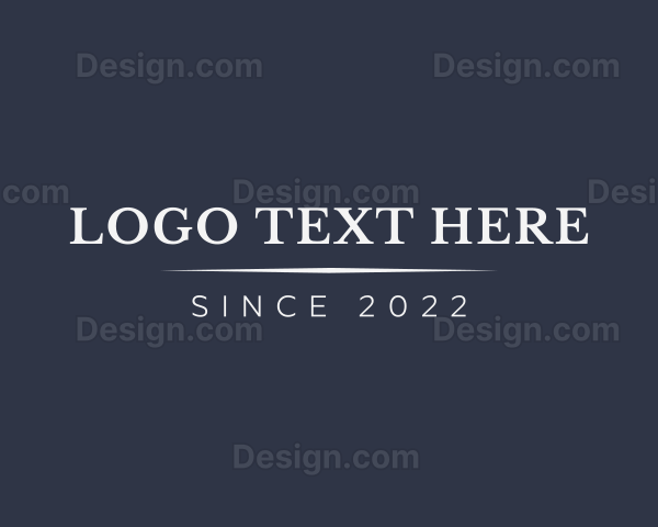 Professional Luxury Serif Logo