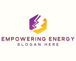 Power Lightning Energy logo design