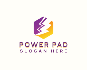 Power Lightning Energy logo design