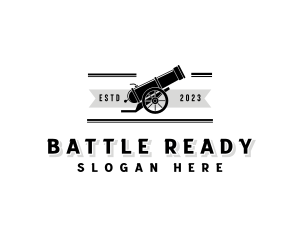 Military Cannon Artillery logo