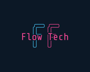 Neon Software Tech logo design