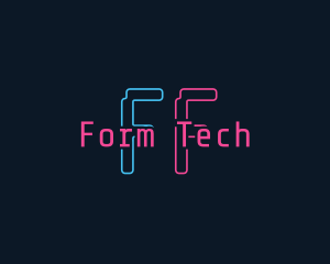 Neon Software Tech logo design