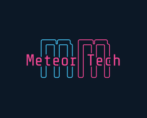 Neon Software Tech logo design