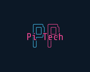 Neon Software Tech logo design