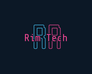 Neon Software Tech logo design