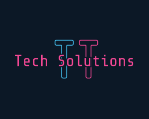 Neon Software Tech logo design