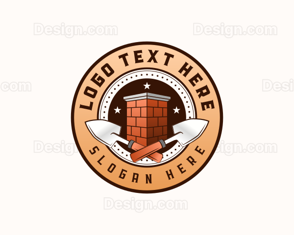 Brick Trowel Masonry Logo