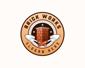 Brick Trowel Masonry logo design