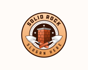 Brick Trowel Masonry logo design