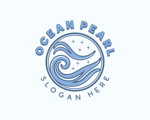 Ocean Surfing Tide logo design