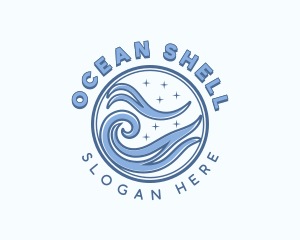 Ocean Surfing Tide logo design