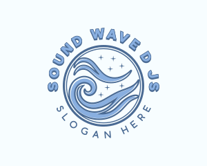 Ocean Surfing Tide logo design