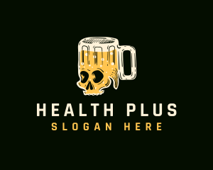 Skull Beer Mug logo
