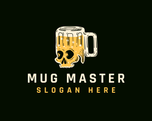 Skull Beer Mug logo