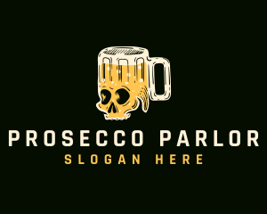 Skull Beer Mug logo