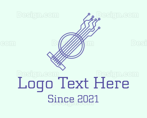 Tech String Instrument Logo