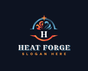 HVAC Heating Cooling logo