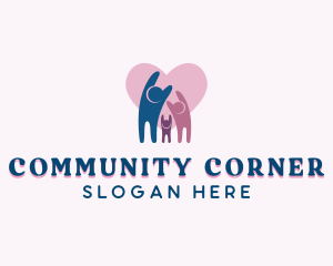 Community Heart Charity logo design