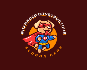 Super Puppy Hero logo design