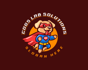 Super Puppy Hero logo design