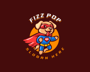 Super Puppy Hero logo design