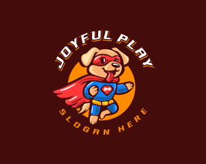 Super Puppy Hero logo design