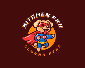 Super Puppy Hero logo design