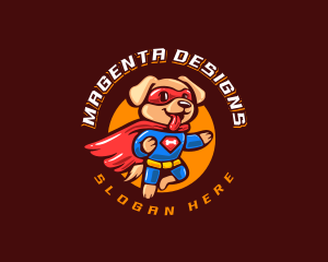 Super Puppy Hero logo design