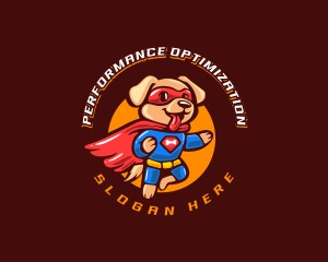 Super Puppy Hero logo design