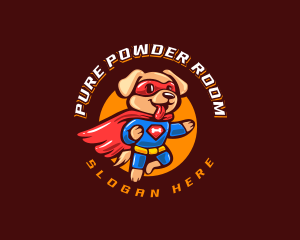 Super Puppy Hero logo design