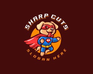 Super Puppy Hero logo design