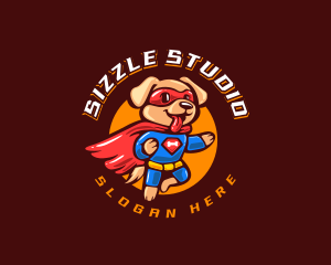 Super Puppy Hero logo design