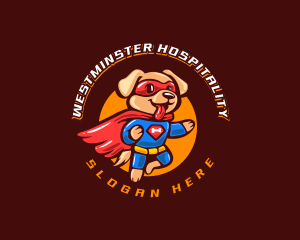 Super Puppy Hero logo design