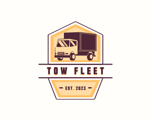 Truck Logistics Transport logo design