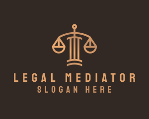 Legal Scale Column logo design