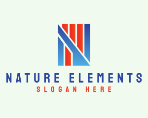 Modern Graph Letter N  logo design