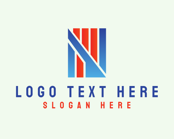 Letter N logo example 4